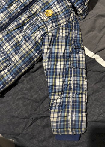 Erkek Çocuk Kapüşonlu Ekose Mont - Görsel 2