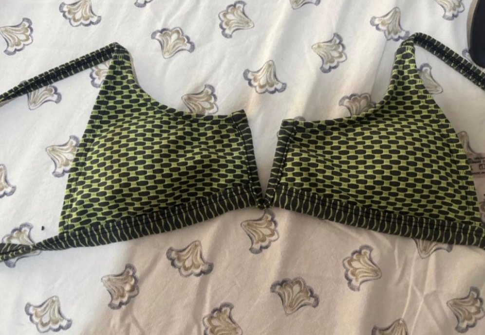 Nakışlı Koyu Yeşil Midi Sütyen - Görsel 3