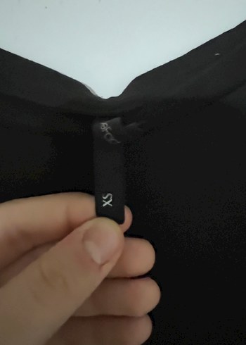 Kadın Siyah Kısa Kollu Basic Tişört - Görsel 3