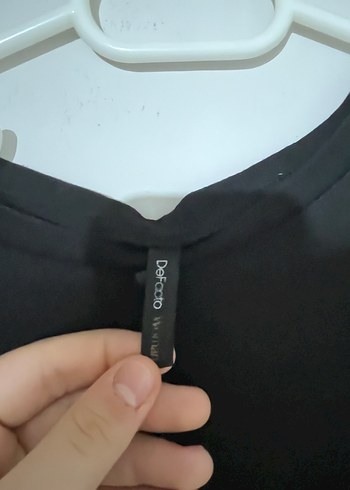 Kadın Siyah Kısa Kollu Basic Tişört - Görsel 4