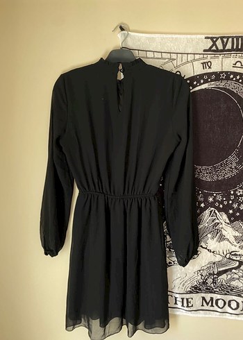 Kadın Tüllü Siyah Kısa Elbise - Görsel 2