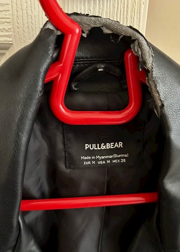 Siyah Deri Biker Ceket - Görsel 4