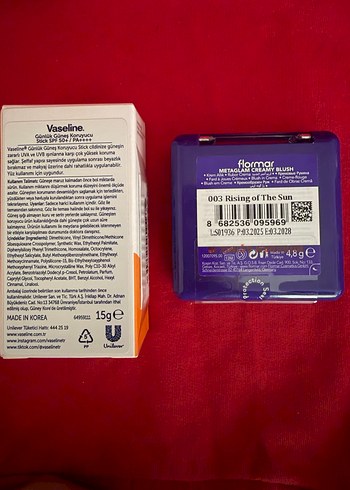 Vaseline SPF 50+ Güneş ve Flormar ve wet n wild - Görsel 2