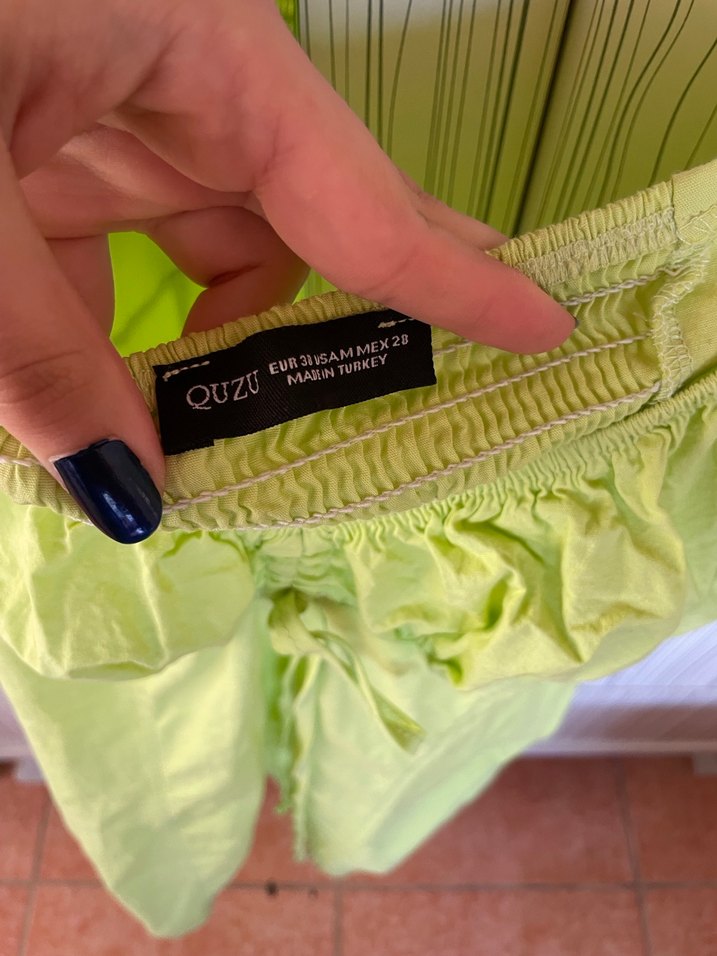 Yeşil Drapeli Midi Elbise - Görsel 4