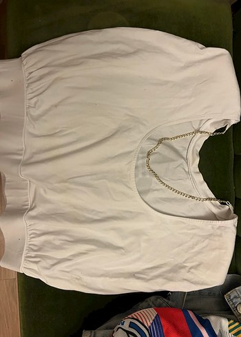 Network vatkalı sırt dekolteli tişört - Görsel 3