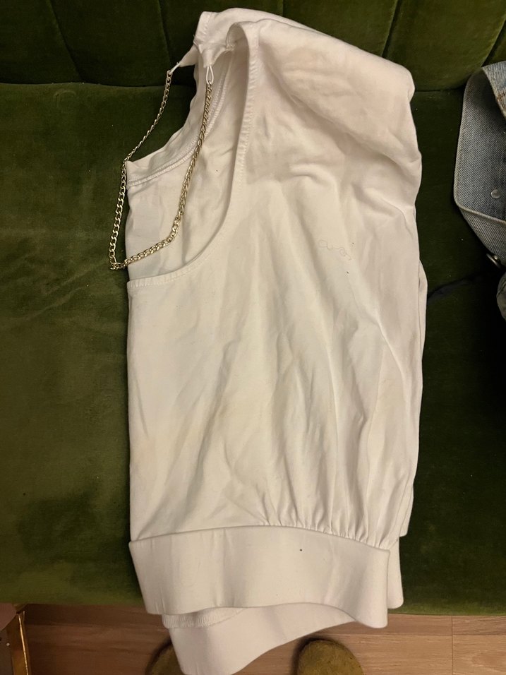 Network vatkalı sırt dekolteli tişört - Görsel 2