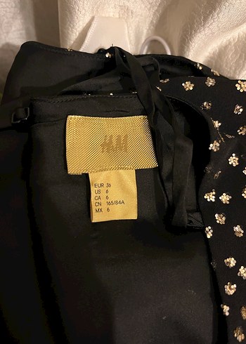 Siyah Nakışlı Parlak büstiyer askılı H&M - Görsel 7