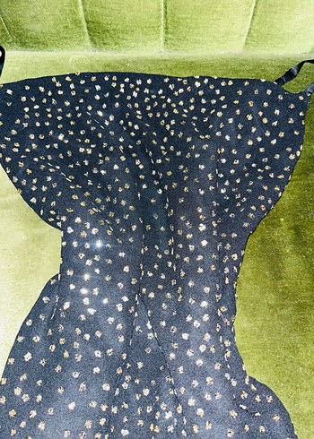 Siyah Nakışlı Parlak büstiyer askılı H&M - Görsel 4