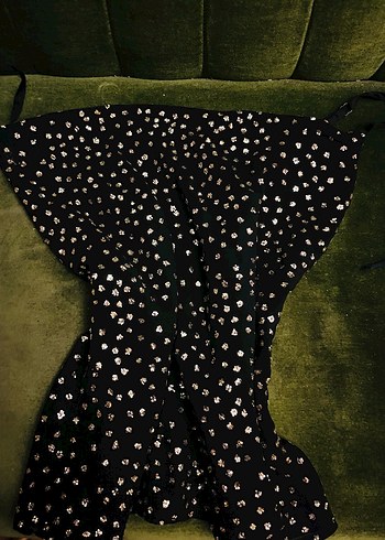 Siyah Nakışlı Parlak büstiyer askılı H&M - Görsel 5