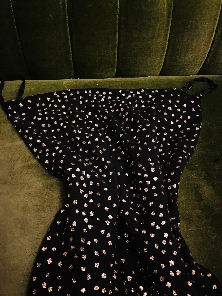 Siyah Nakışlı Parlak büstiyer askılı H&M - Görsel 2