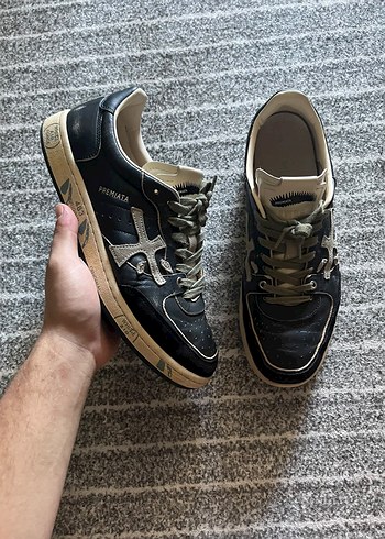 Premier Sehir Stiline Uygun Siyah Beyaz Sneaker