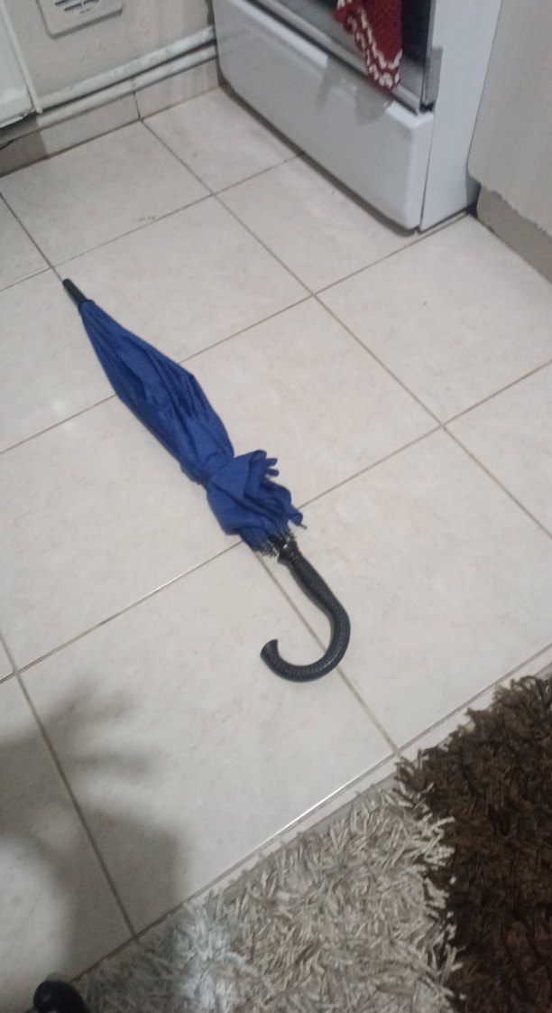 Kadın Lacivert Püsküllü Şemsiye - Görsel 4