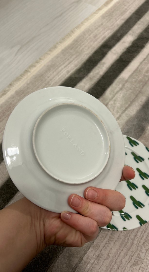 Kaktüs Desenli Yeşil Tabaklar - Görsel 2