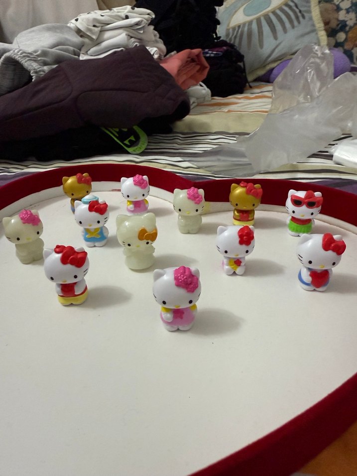 Renkli Hello Kitty Figürleri Seti - Görsel 2