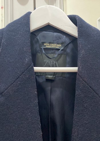 Zara lacivert yün ceket - Görsel 3