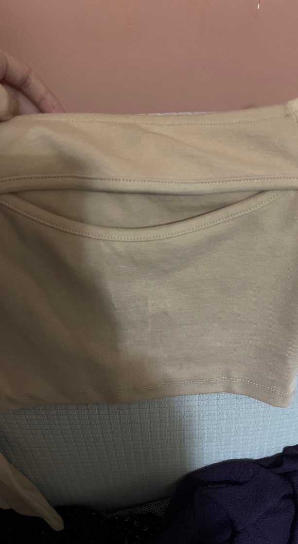 Bej Straplez Uzun Kollu - Görsel 2