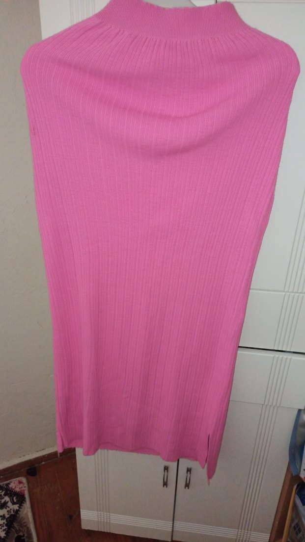 Pembe Triko Kadın Kazak ve eteği takım - Görsel 3