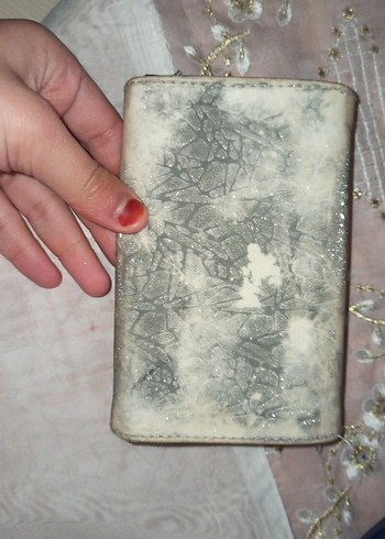 Bohem Gri Deri Kadın Cüzdan - Görsel 6