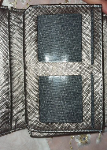 Bohem Gri Deri Kadın Cüzdan - Görsel 3