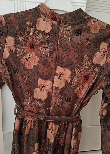 Bohem Çiçek Desenli Uzun Elbise - Görsel 5