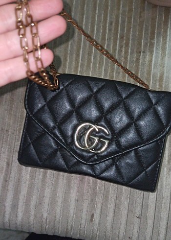 Kilitli Siyah Deri Kadın Çanta - Görsel 2