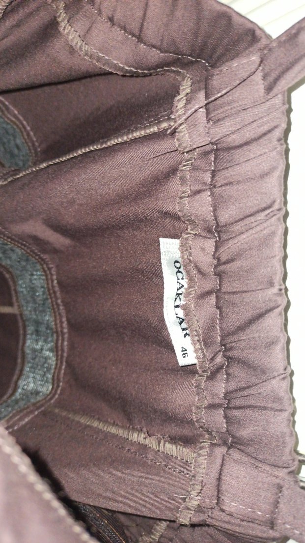 Düğmeli Keten Tulum - Görsel 5