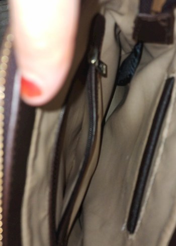 Kahverengi Deri Kadın Omuz Çantası - Görsel 6