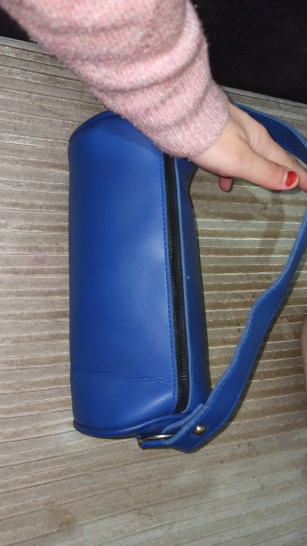 Kadın Lacivert Deri Çanta - Görsel 3