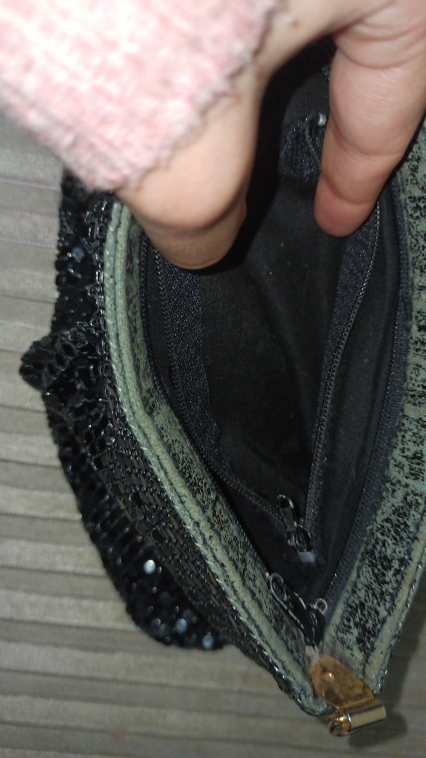 Siyah Payetli Kadın Portföy Çanta - Görsel 3