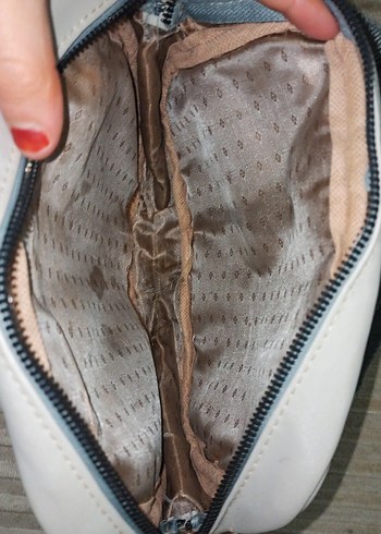 Bej Deri Kadın Günlük Çanta - Görsel 3