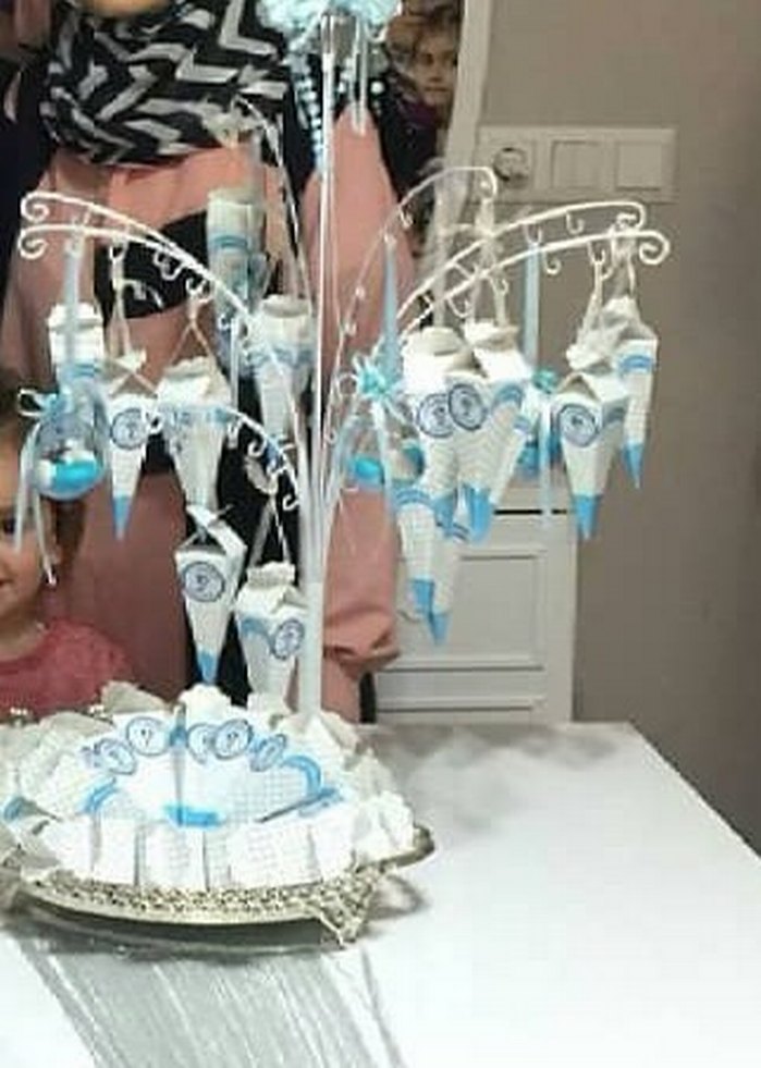 Beyaz Metal organizasyon Askısı - Görsel 2