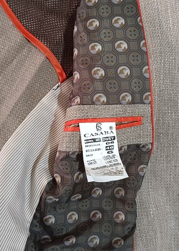 Gri Erkek Düğmeli Ofis Takım Elbise Ceketi - Görsel 2