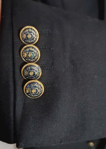 Siyah Düğmeli Erkek Ceket - Görsel 2