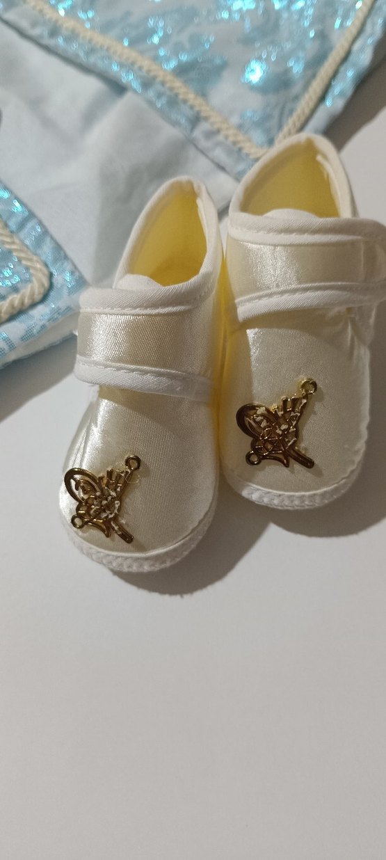 Nakışlı Beyaz kaftan mevlüt Çocuk Takımı - Görsel 5