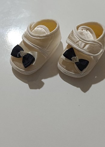 İlk Adım Bebek Ayakkabısı Siyah Fiyonklu - Görsel 2