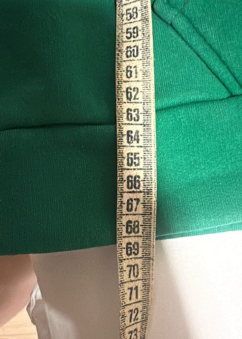 universal Beden Kadın Yeşil Baskılı Kapüşonlu Sweatshirt