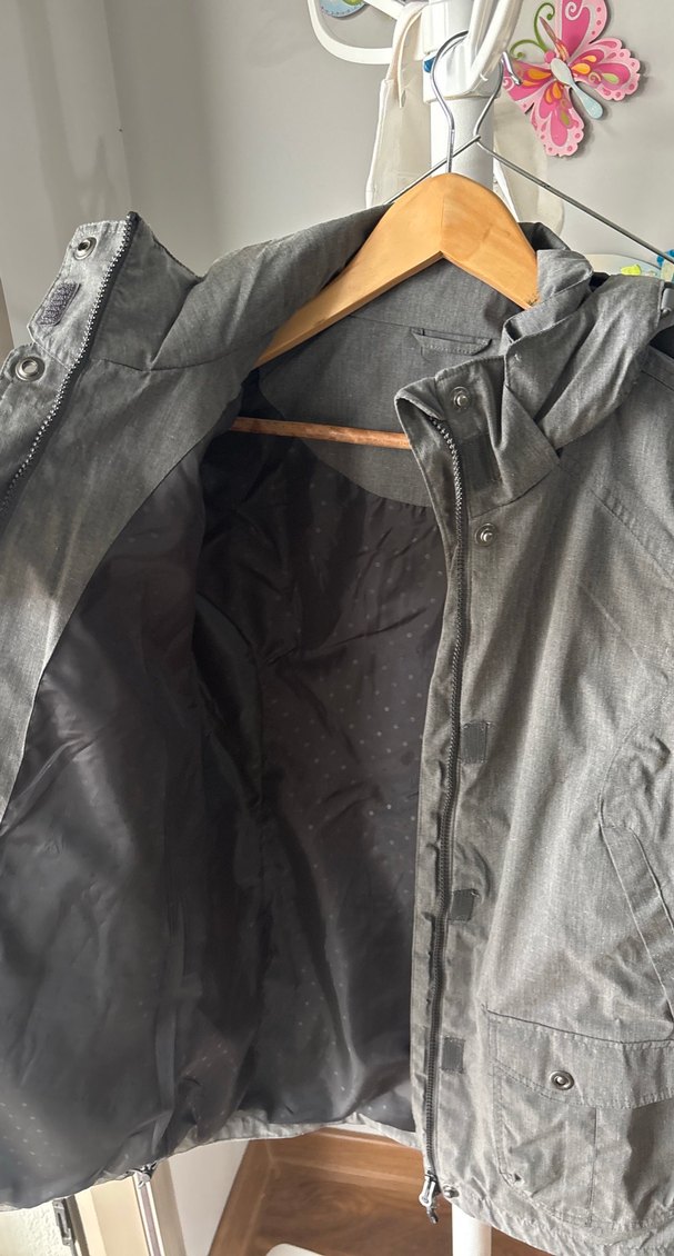 Gri Midi Boy Kadın Ceket, Kemerli, Uzun Kollu - Görsel 2