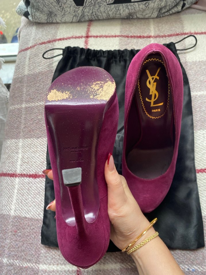 YSL PLATFORM TOPUKLU AYAKKABI - Görsel 5