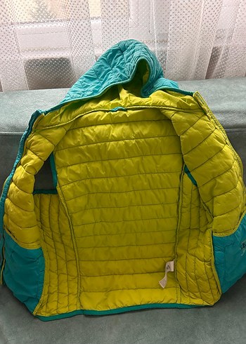 erkek Çocuk Turkuaz Kapüşonlu Fermuarlı Yelek - Görsel 2