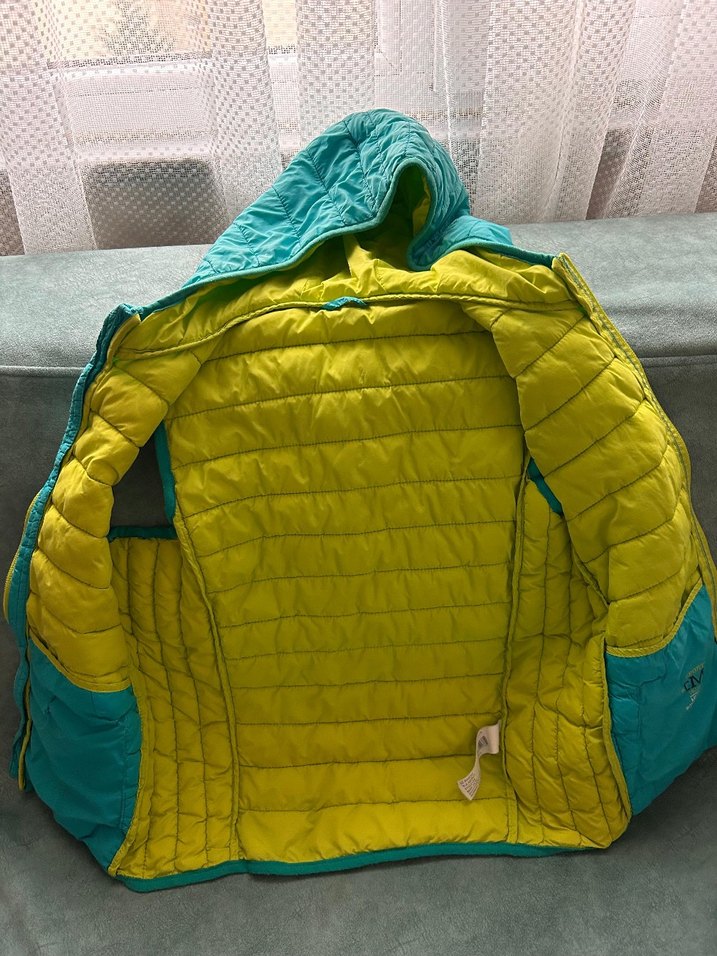 erkek Çocuk Turkuaz Kapüşonlu Fermuarlı Yelek - Görsel 2