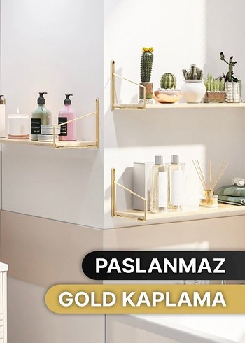 Altın Renk 2'li Makyaj Organizeri Seti - Görsel 2