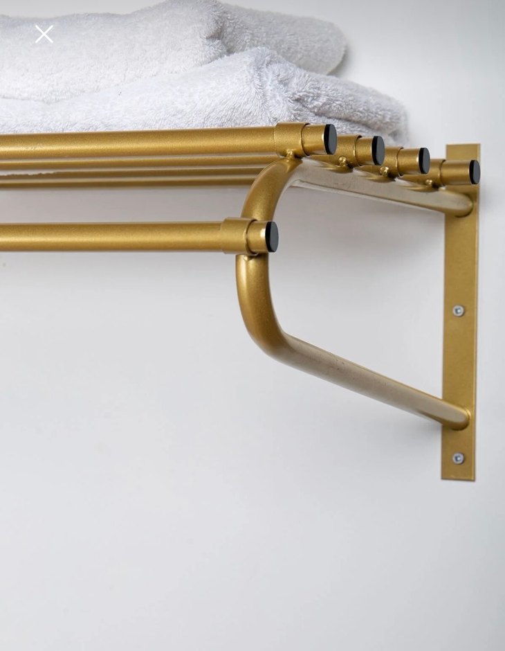 Gold kıyafet askılık .duvara monte - Görsel 3