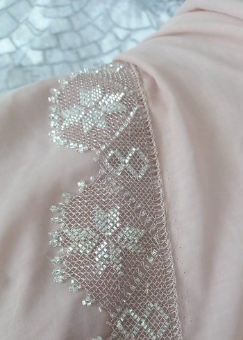 İşlemeli Boncuklu Kadın Broşu - Görsel 5