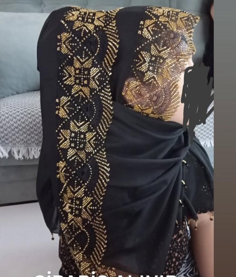 İşlemeli Boncuklu Kadın Broşu - Görsel 3