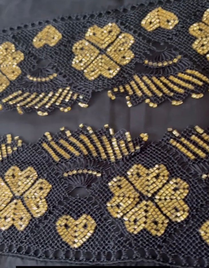 İşlemeli Boncuklu Kadın Broşu - Görsel 4