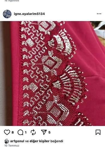 El Yapımı Siyah Beyaz Dantel Kenar - Görsel 2