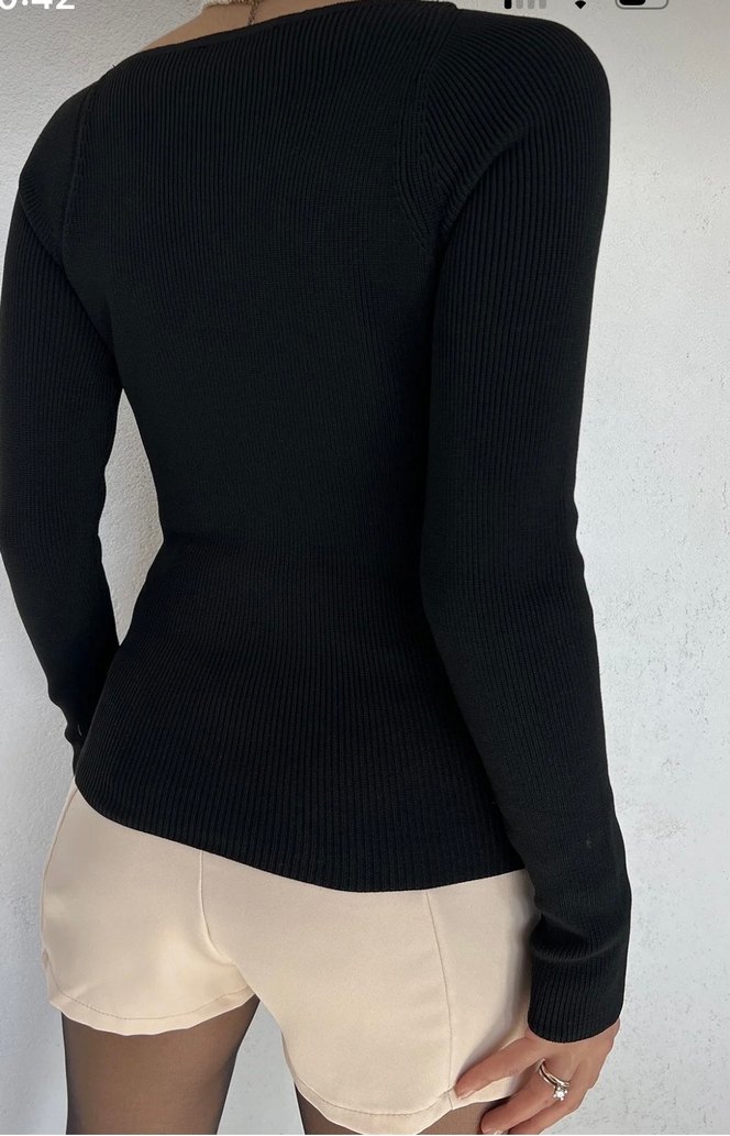 Bej Kadın Örme Mini triko - Görsel 2