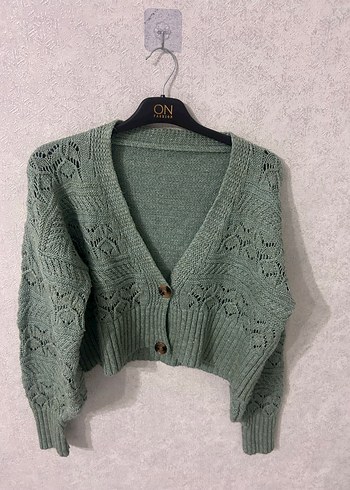 Örgü Bohem Kadın Kısa Kazak - Görsel 2