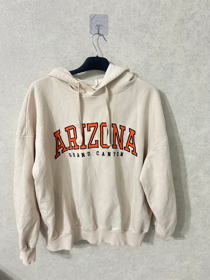 Arizona Baskılı Kapüşonlu Kadın Sweatshirt - Görsel 2