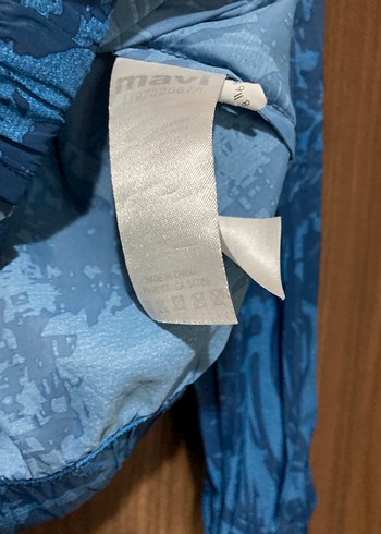 Mavi kadın rüzgarlık - Görsel 6